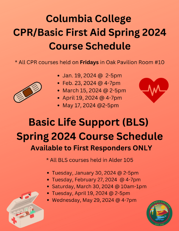 First Aid Spring 24 flyer