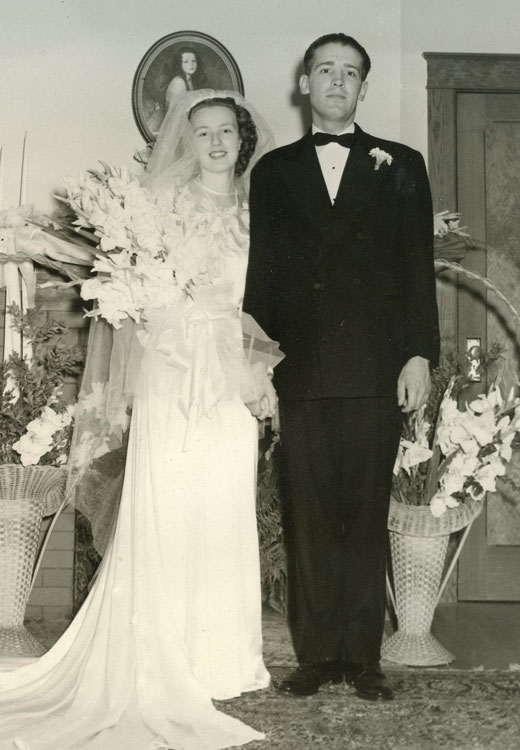 Jean and Del's wedding day, Sept. 1, 1946