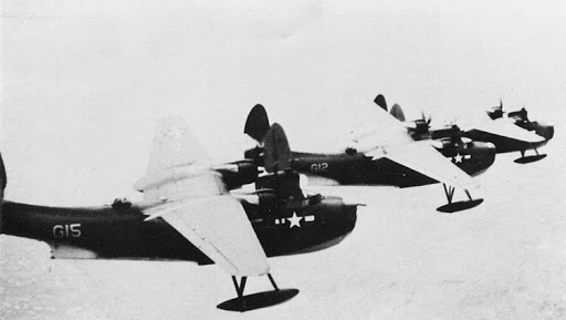 Baci's plane, G15, in formation; they always flew in groups of three for safety