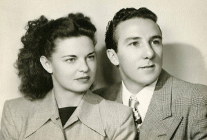 Georgette and Baci's wedding photo, Nov. 8, 1948