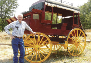 Zane and two buddies built this stagecoach
