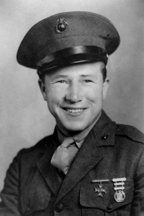 Pat Peters just out of boot camp, 1942