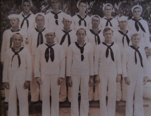 1942 Norfolk, VA. Part of Company D. Red is in the back row, middle 