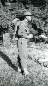 Mel at Fort Ord during basic training 