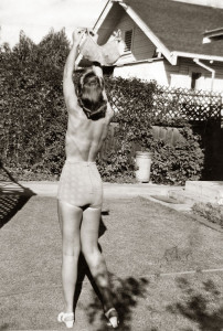 Hazel sent Walt this photo from home to cheer him  while on the front lines, Summer 1944 