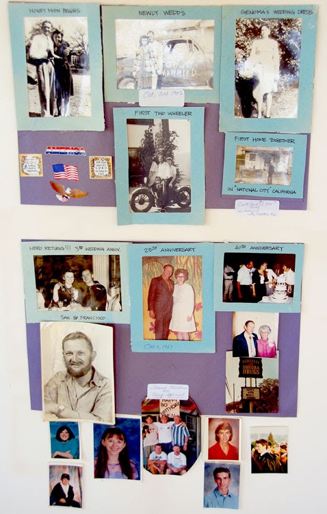 Photos from a display prepared for Neal and Genoma's 70th anniversary