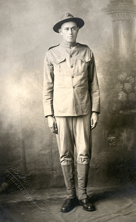 Fred's father, Private Ben White, USMC, 1917