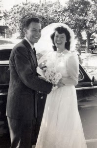 Don and Marian on their wedding day