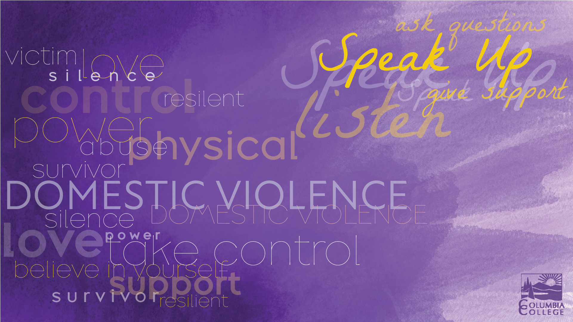 Domestivc Violence Month Background